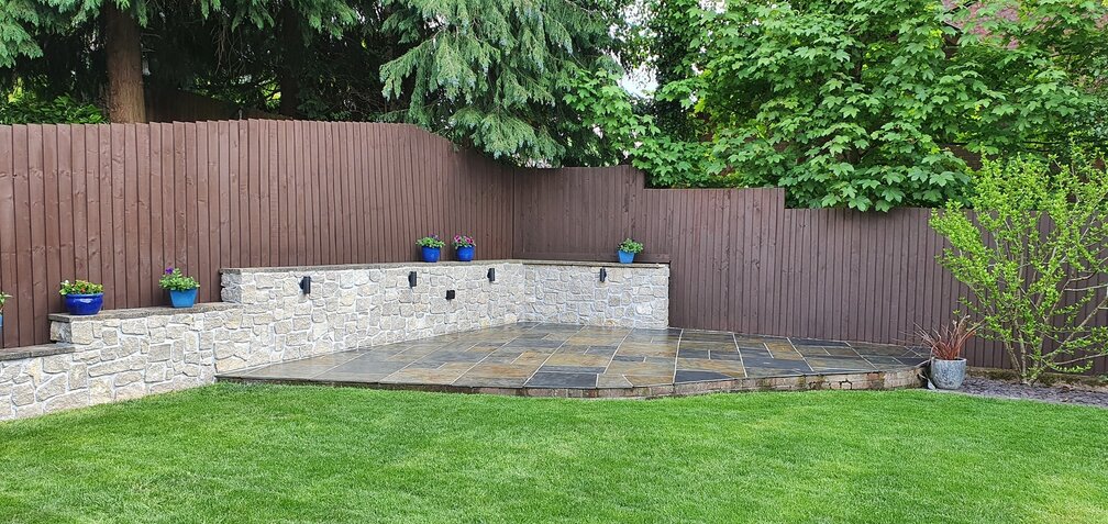 Natural stone cladding close up texture