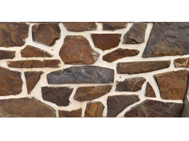 Irish Orange stone cladding